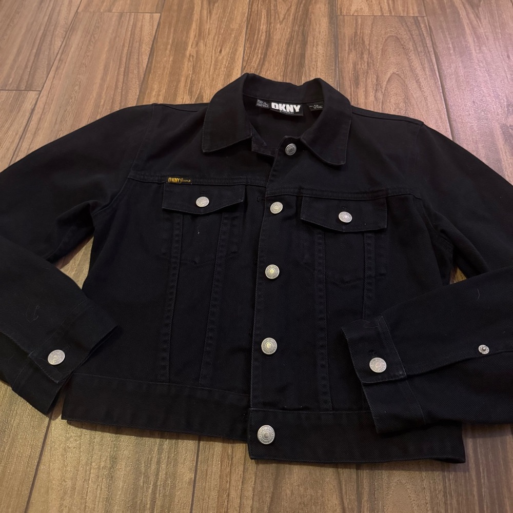 DKNY black denim jacket